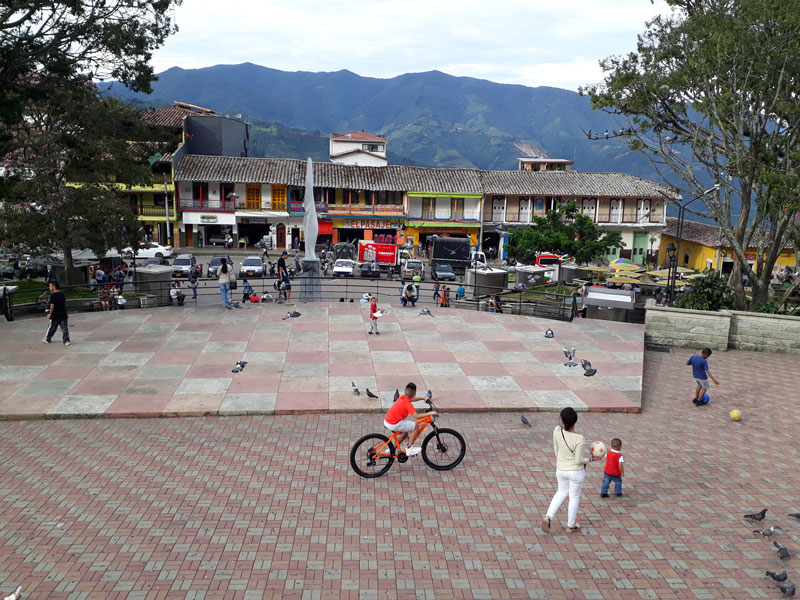 Parque central de Fredonia. 