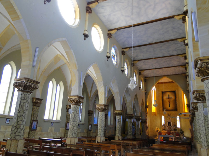 Interior de la iglesia. 